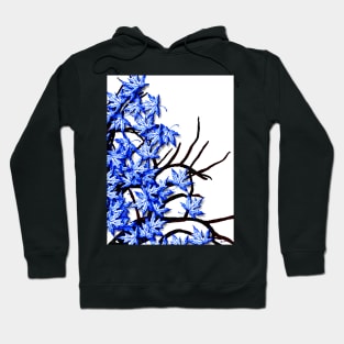 Maple Leaves Blue Hoodie